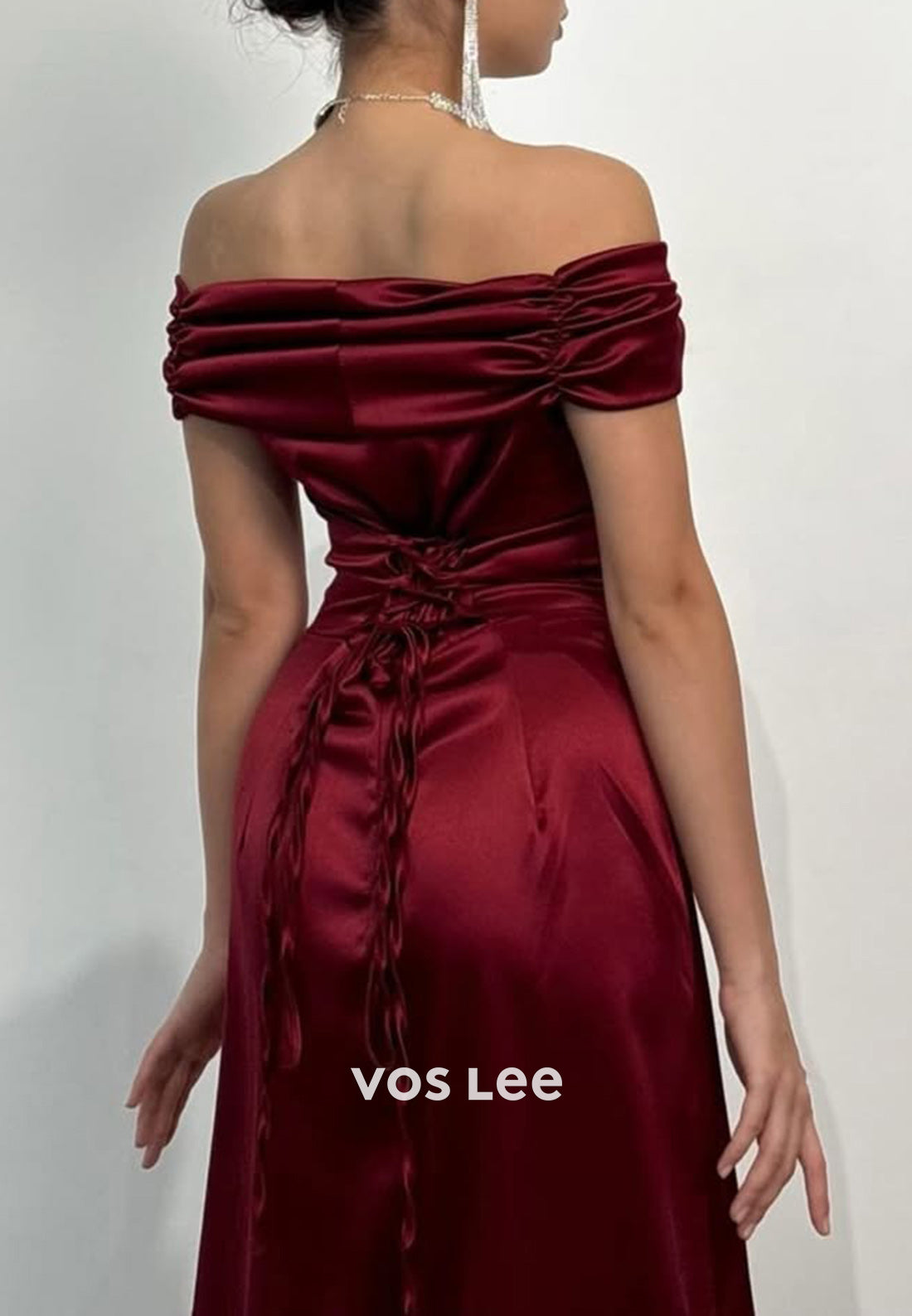 Gorgeous & Charming Off the Shoulder Pleated Sheath Long Evening Dresses