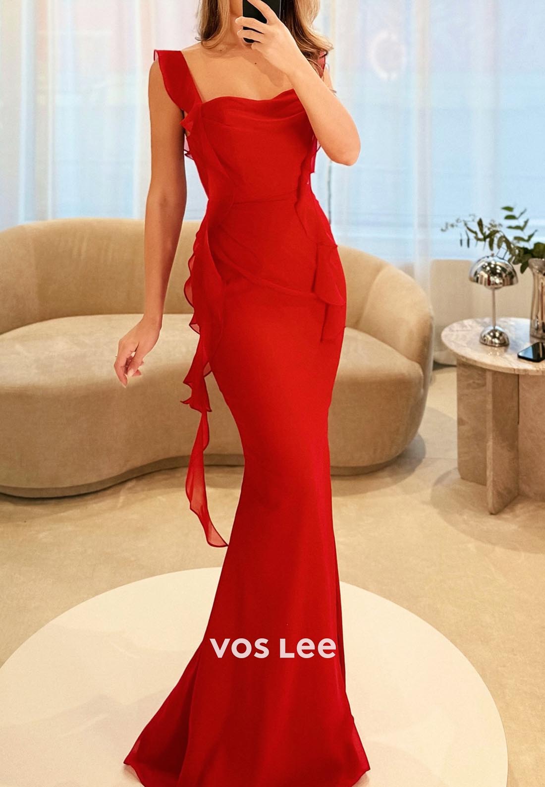 Elegant & Luxurious Sweetheart Ruched Spaghetti Straps Mermaid Prom Dresses Formal Dress