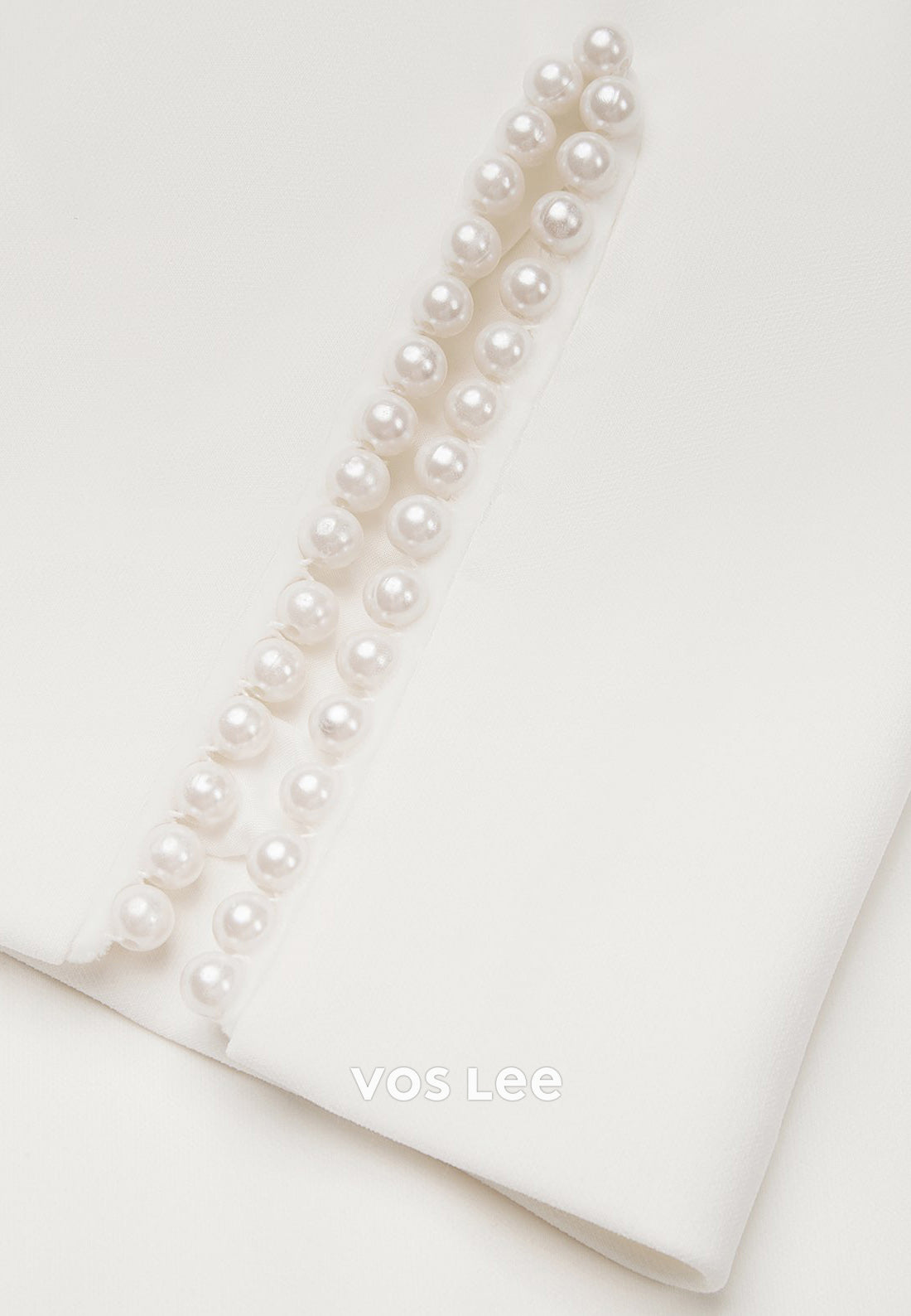 Elegant & Luxurious Scoop Half Sleeve Pearls Sheath Tea-Length Wedding Guest Dresses