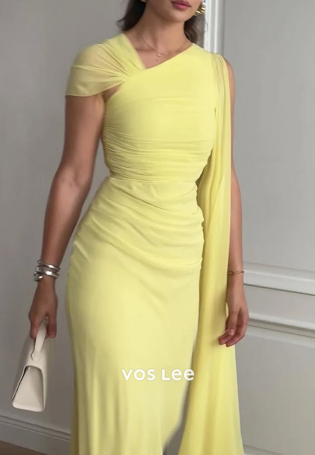 Gorgeous & Charming Ruched Mermaid Floor-Length Evening Dresses Party Dresses