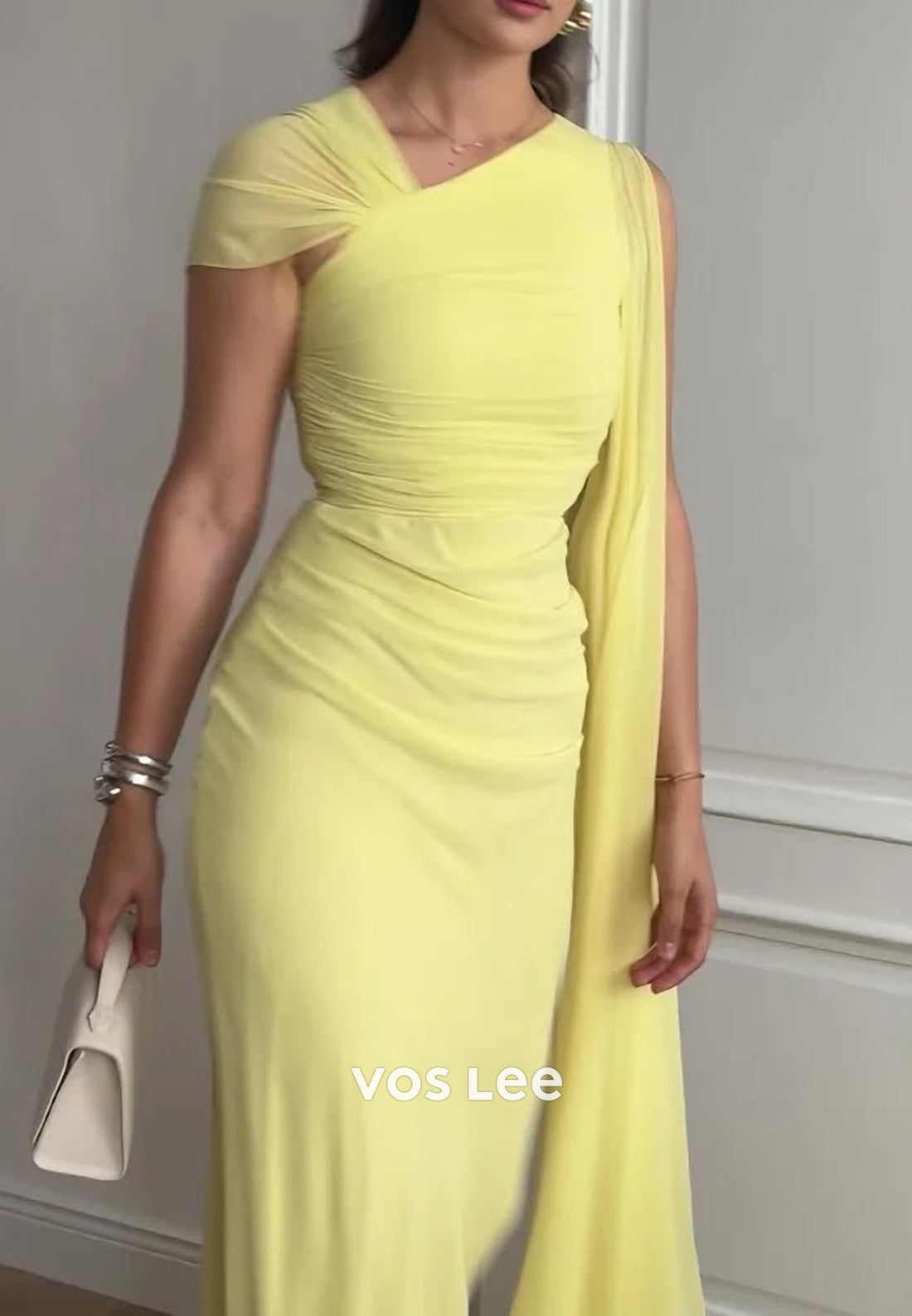 Gorgeous & Charming Ruched Mermaid Floor-Length Evening Dresses Party Dresses