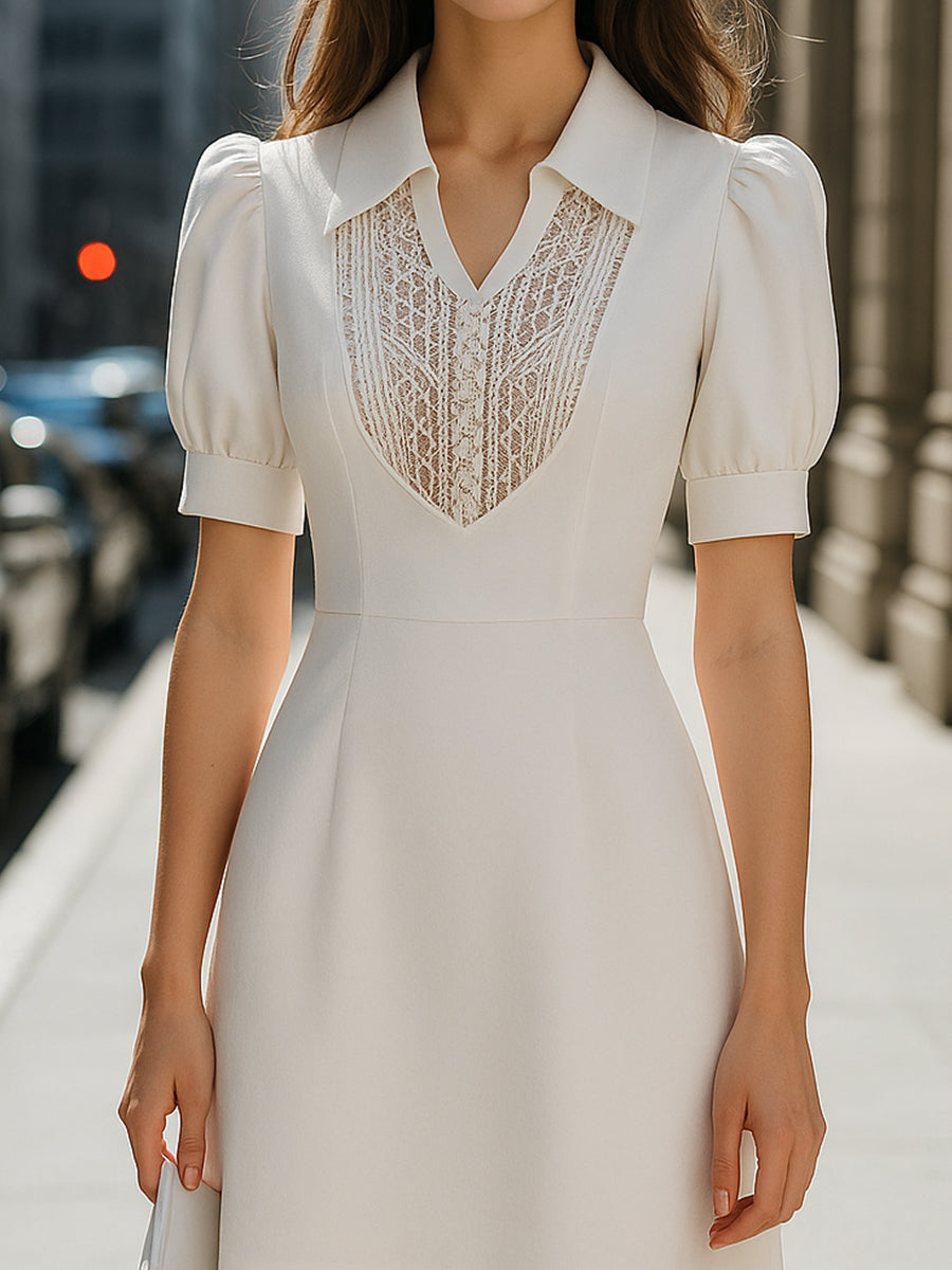 Elegant Ivory Mini Dress Wedding Guest Dresses