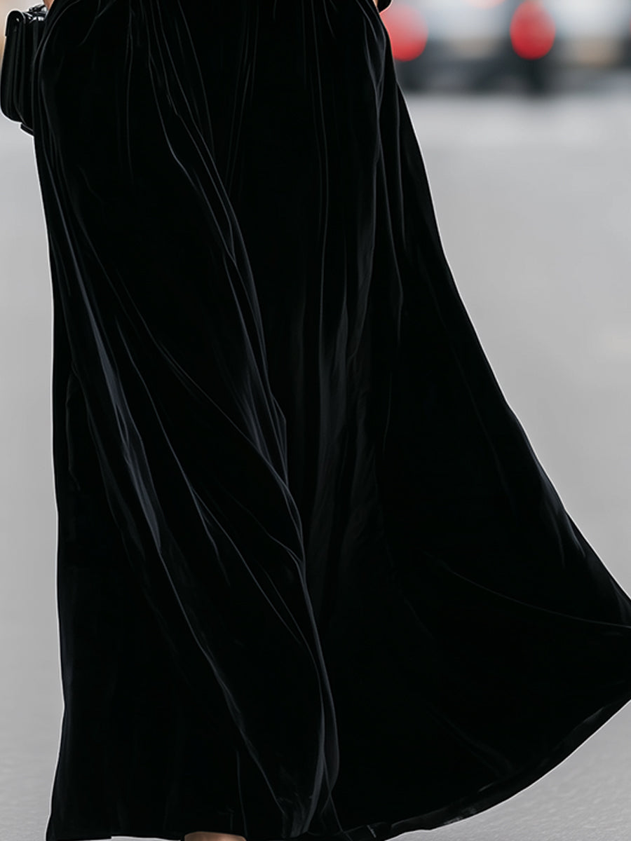 Black Velvet Maxi Dress: Timeless Elegance For Formal Occasions