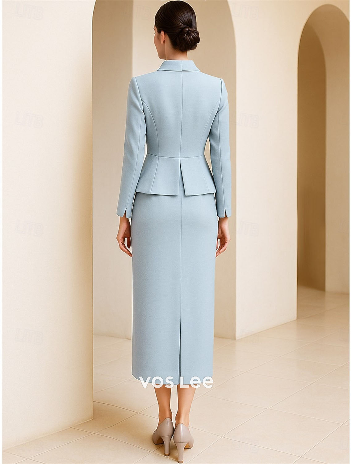 Elegant Light Blue Mother of the Bride Dress, Formal Dress for Wedding Guest