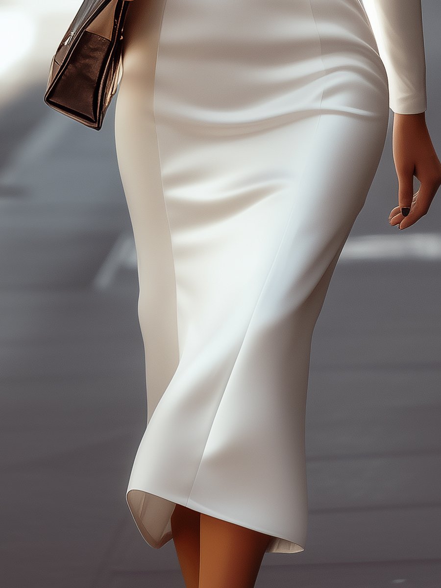 Elegant White Blazer Dress with Tailored Fit Wedding Guest Dresses