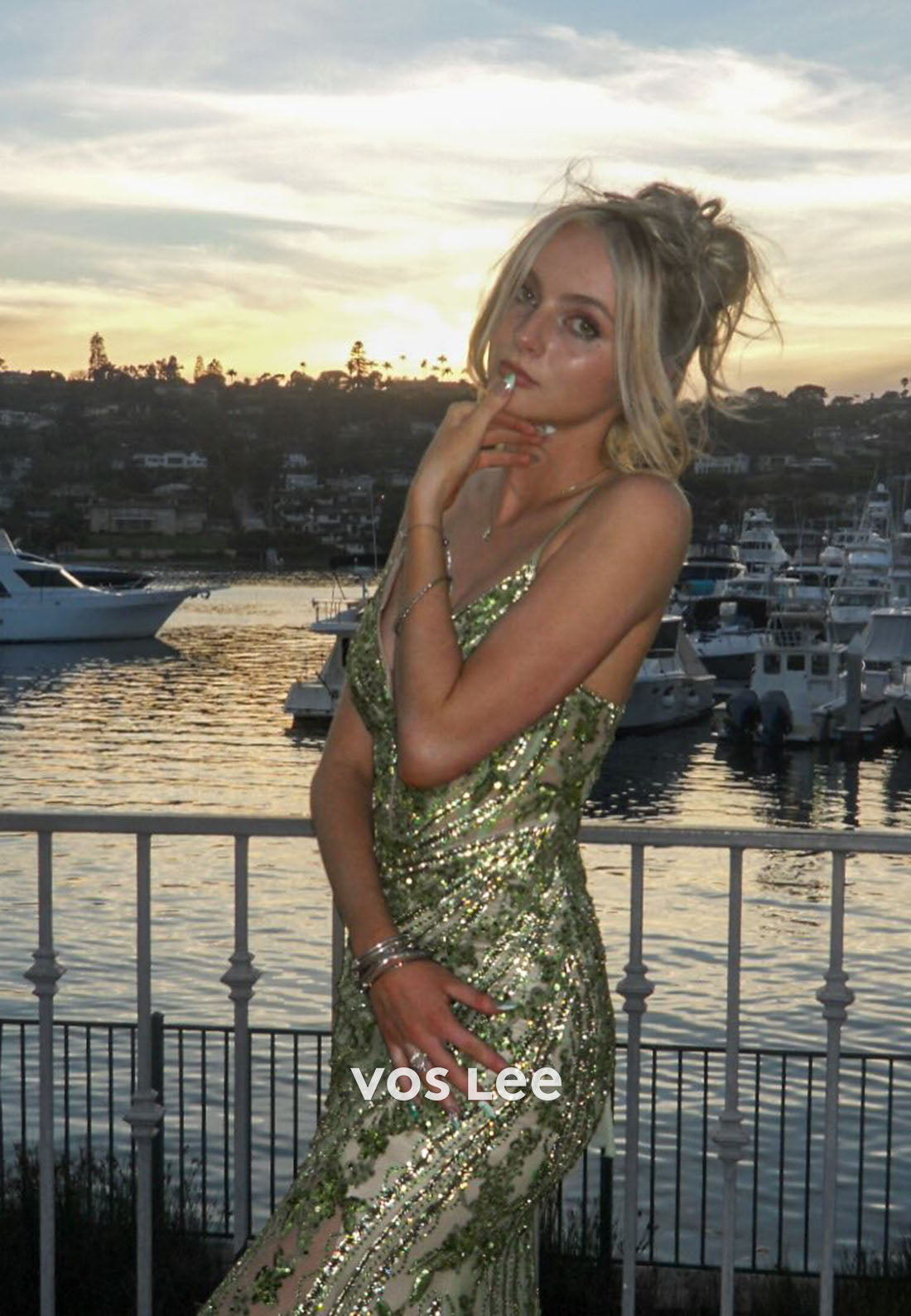 Sparkling Green Sequin Mermaid Prom Dress with Spaghetti Straps | 2026 Formal Gown