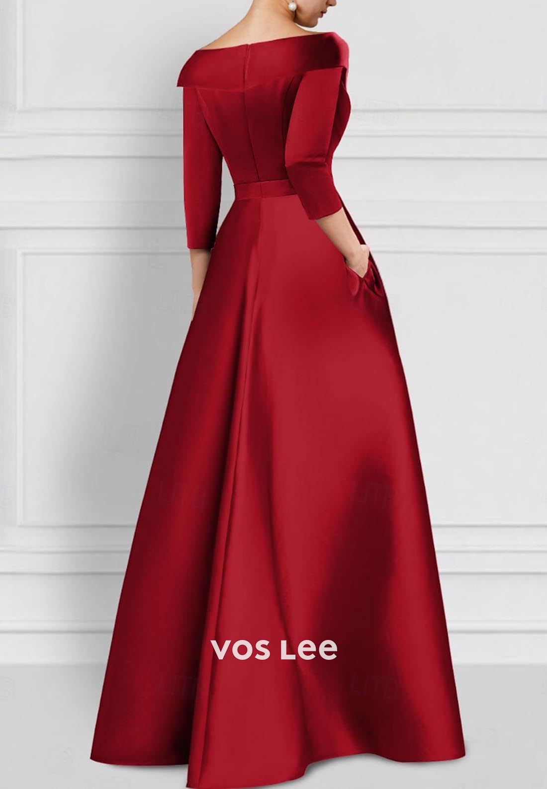 Glamorous & Dramatic Long Sleeves V Neck Mermaid Long Formal Evening Dress