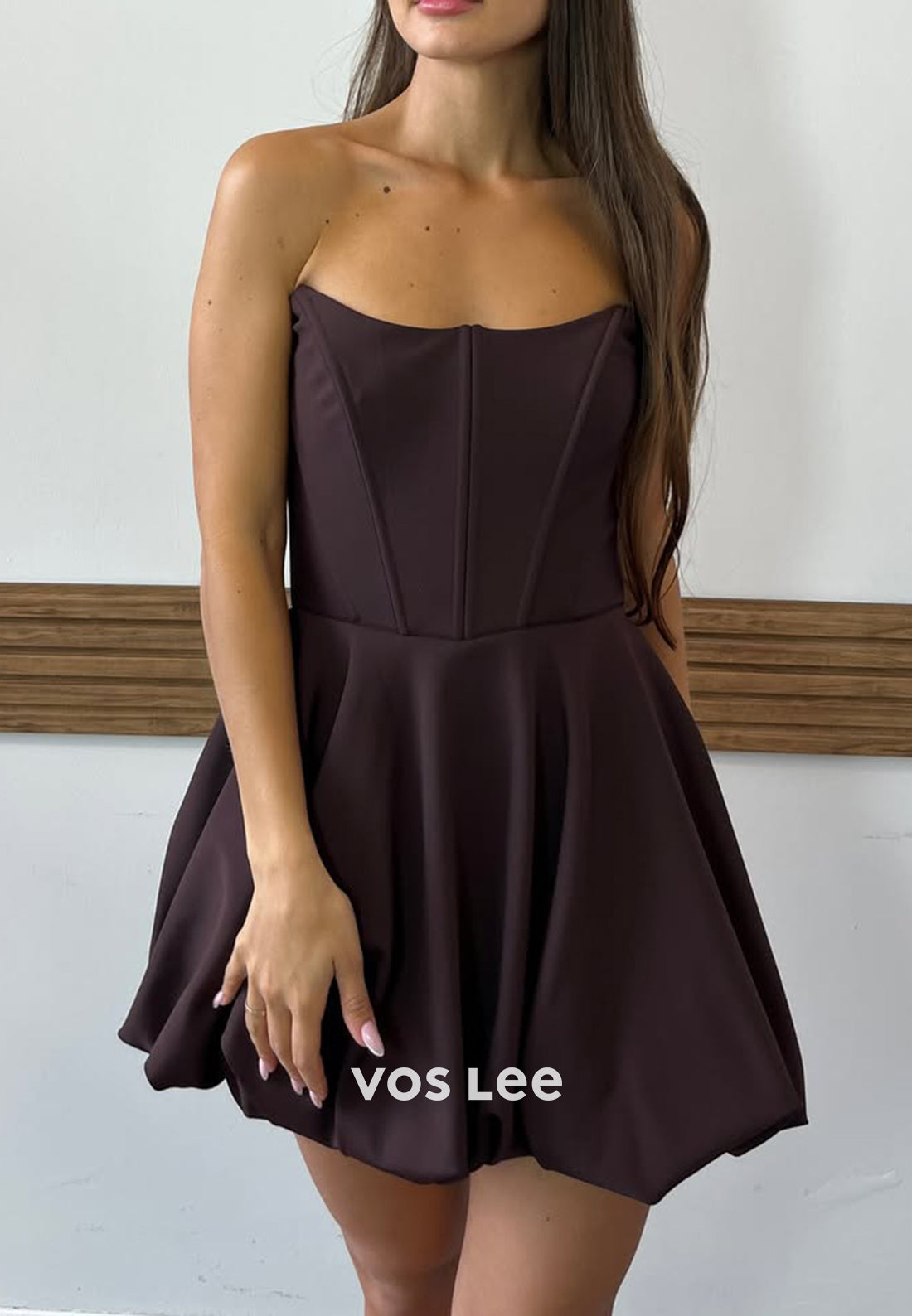 Gorgeous & Charming Strapless Ruched A-Line Homecoming Dresses