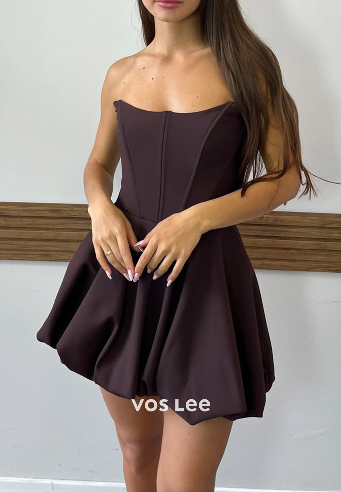 Gorgeous & Charming Strapless Ruched A-Line Homecoming Dresses