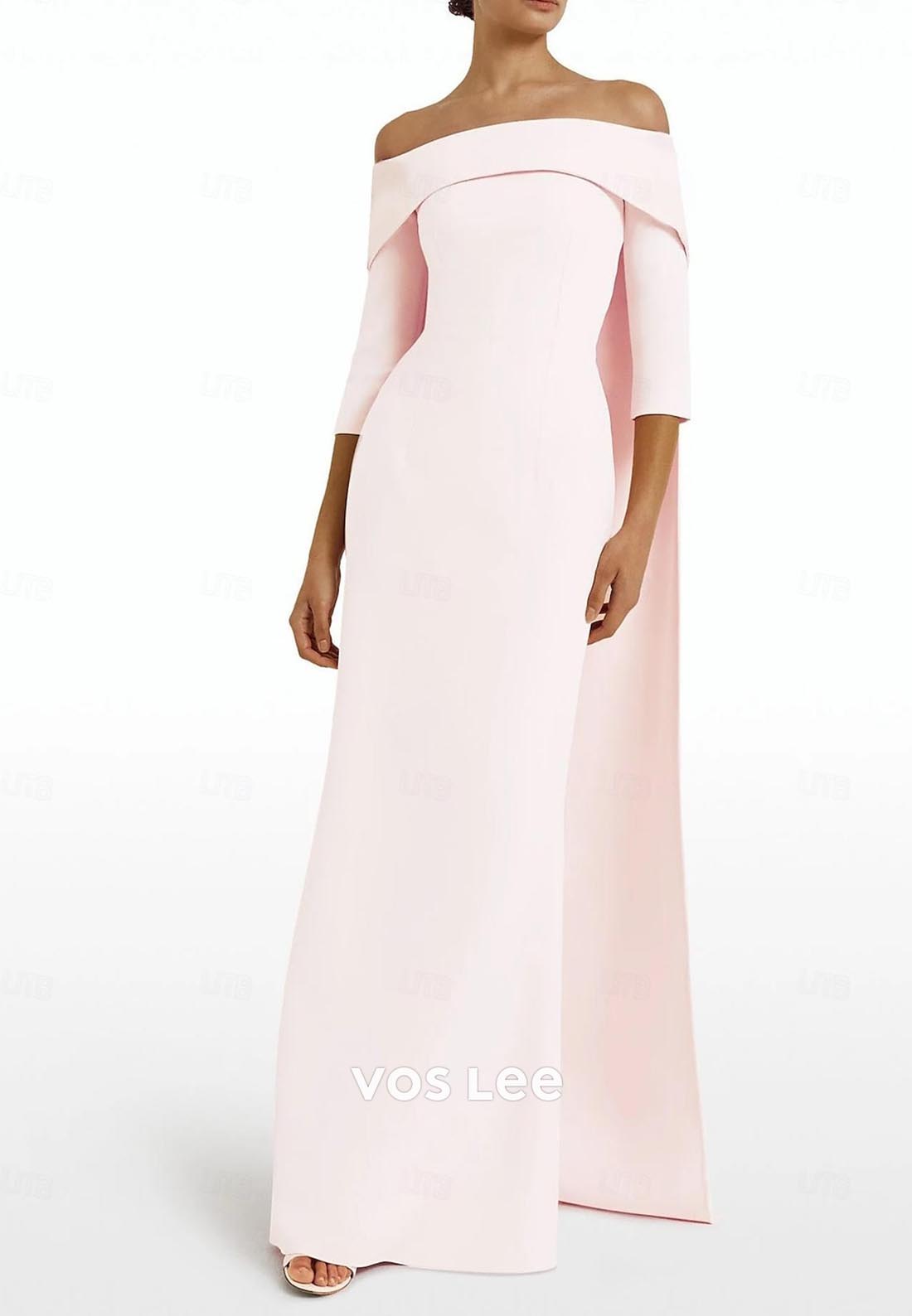 Couture & Ornate Long Sleeves Off-Shoulder Mermaid Evening Dress Formal Gowns
