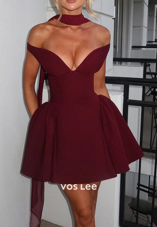 Classic & Timeless A-Line Off the Shoulder Homecoming Dresses