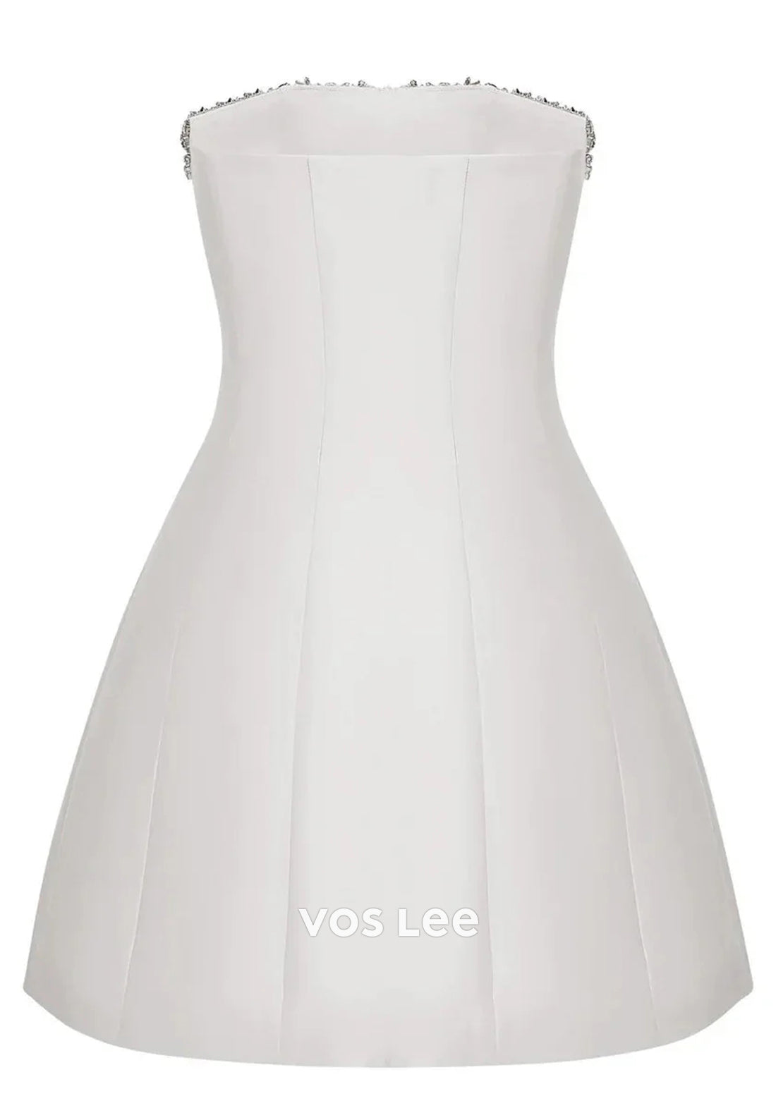 Strapless Rhinestone Embellished Pleated Sheath Homecoming Dresses