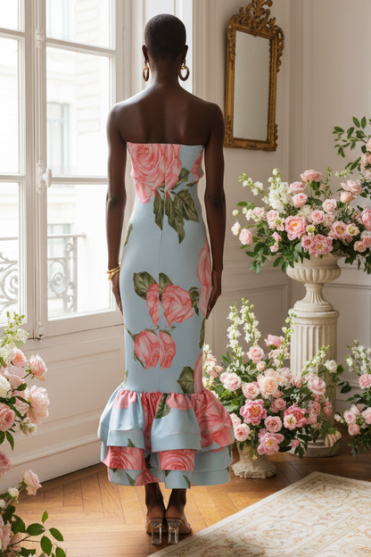 Elegant Midi Pas Badan Model Cocktail Dress