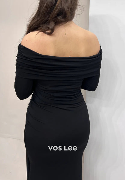 Classic & Timeless Long Sleeve Off the Shoulder Floor-Length Mermaid Evening Dresses