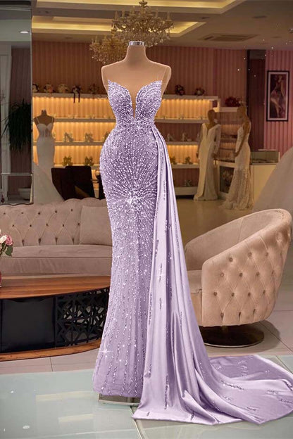Gorgeous Gold Sweetheart Sleeveless Mermaid Evening Dress Ruffles With Rhinestone Beading