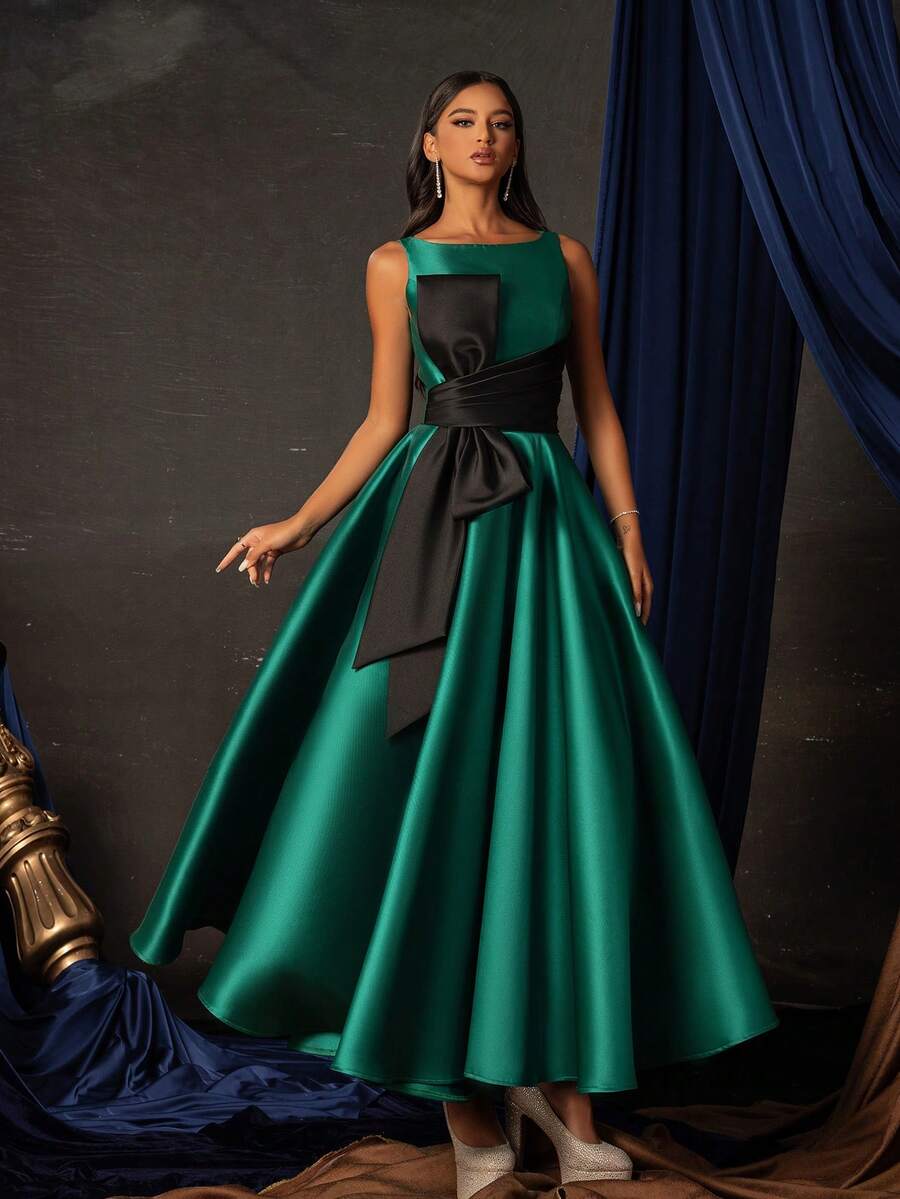 Smilprince Green Long Formal Dress
