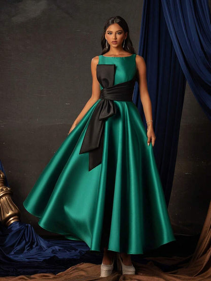 Smilprince Green Long Formal Dress