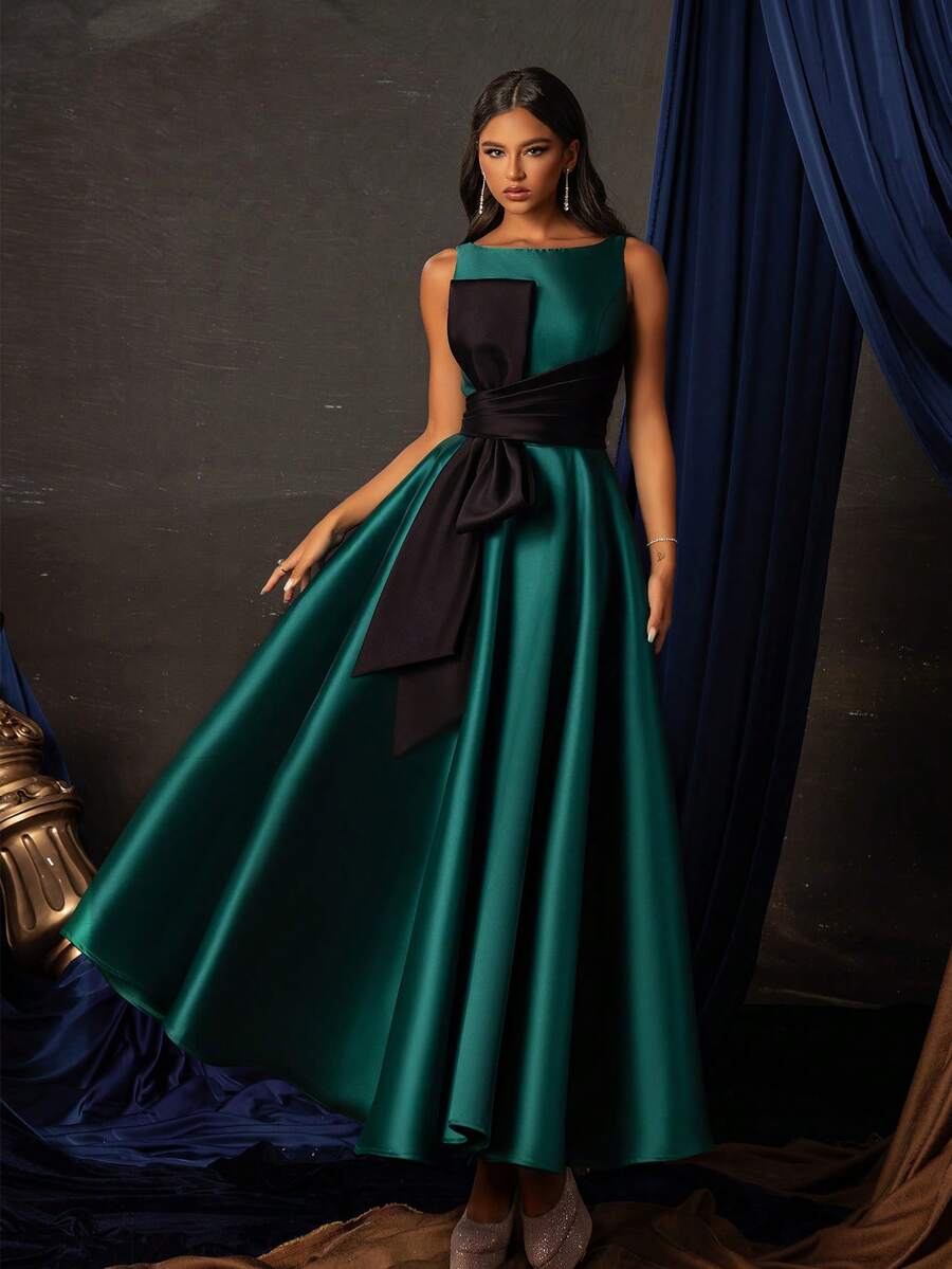 Smilprince Green Long Formal Dress