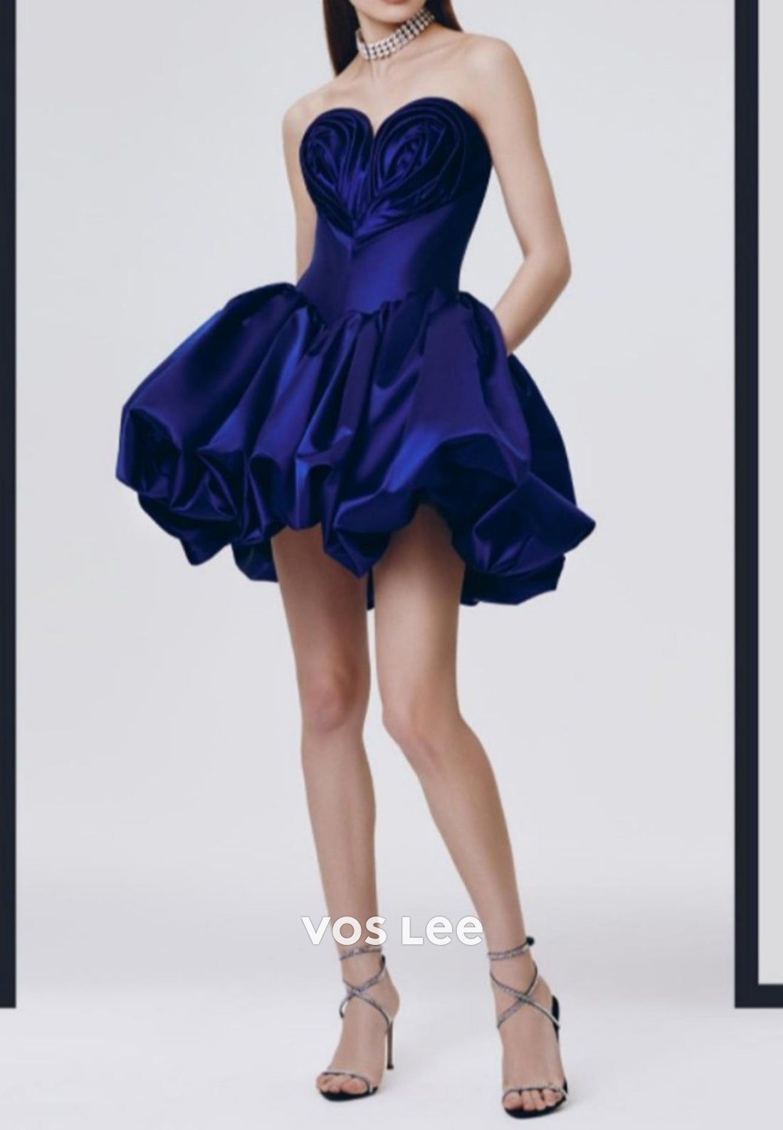 Short & Mini A-Line Sweetheart Pleated Homecoming Dresses with Pocket