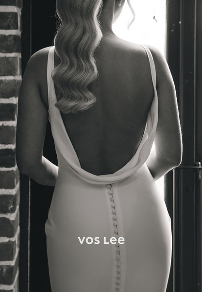 Sexy and Sleek Spaghetti Straps V Neck Mermaid Wedding Dresses