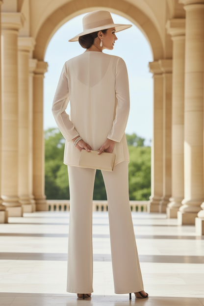 Chiffon Mother of the Bride Pantsuits with Jacket