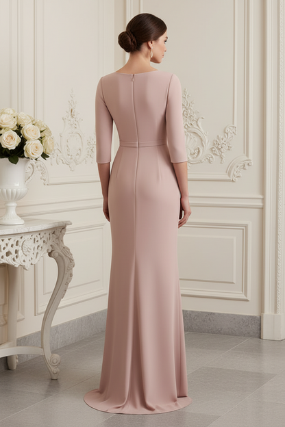 Simple Long Sleeves Mother of the Bride Dress