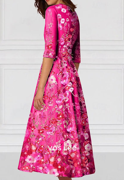 Fully Appliques A-Line Short Sleeve V Neck Appliques Pleated Evening Dresses