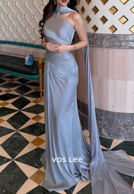 Sexy & Hot Strapless V Neck Floor-Length Mermaid Evening Dresses