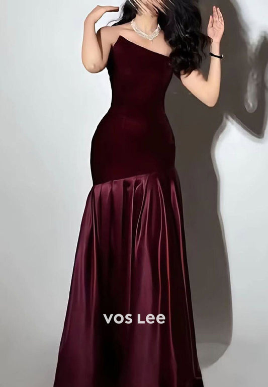 Chic & Modern A-Line Asymmetrical Neck Pleated Empire Waist Evening Dresses