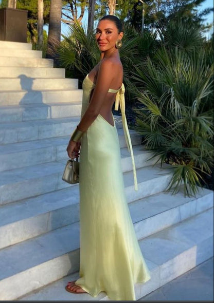 Yellow One Shoulder Prom Dresses, Evening Dress, Floor Length Party Gowns