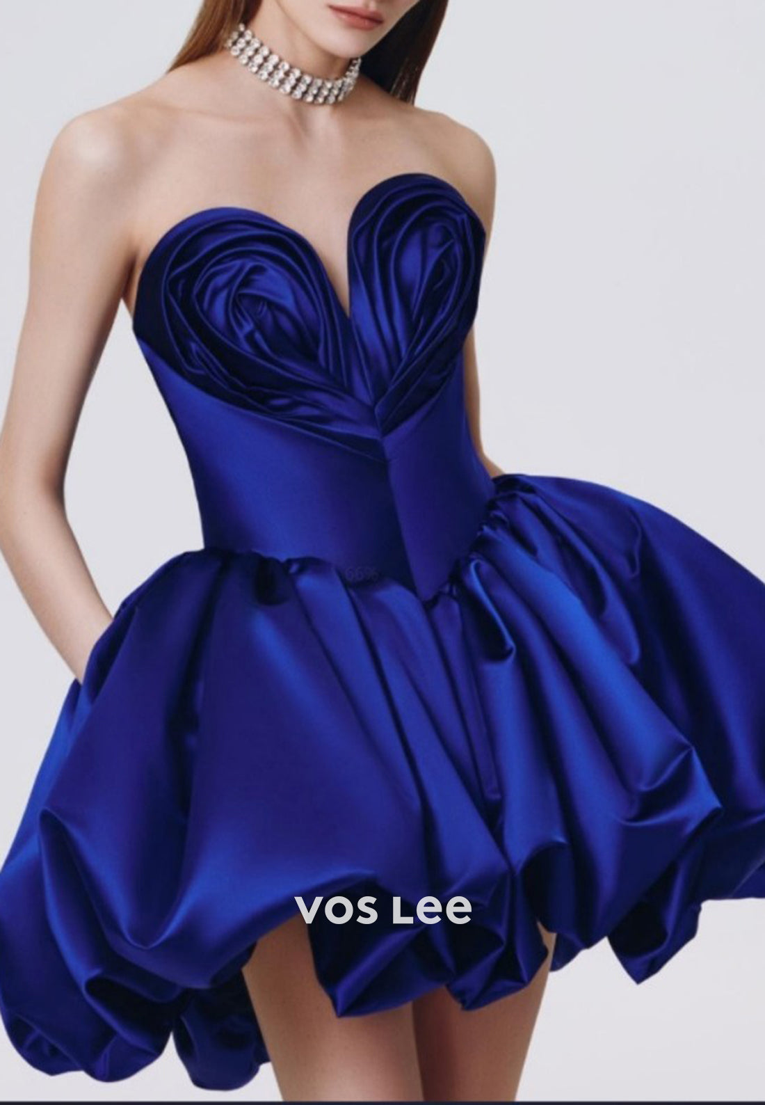 Short & Mini A-Line Sweetheart Pleated Homecoming Dresses with Pocket