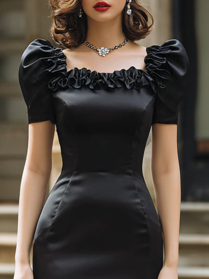 Sleeveless Bow Detail Peplum Midi Dress