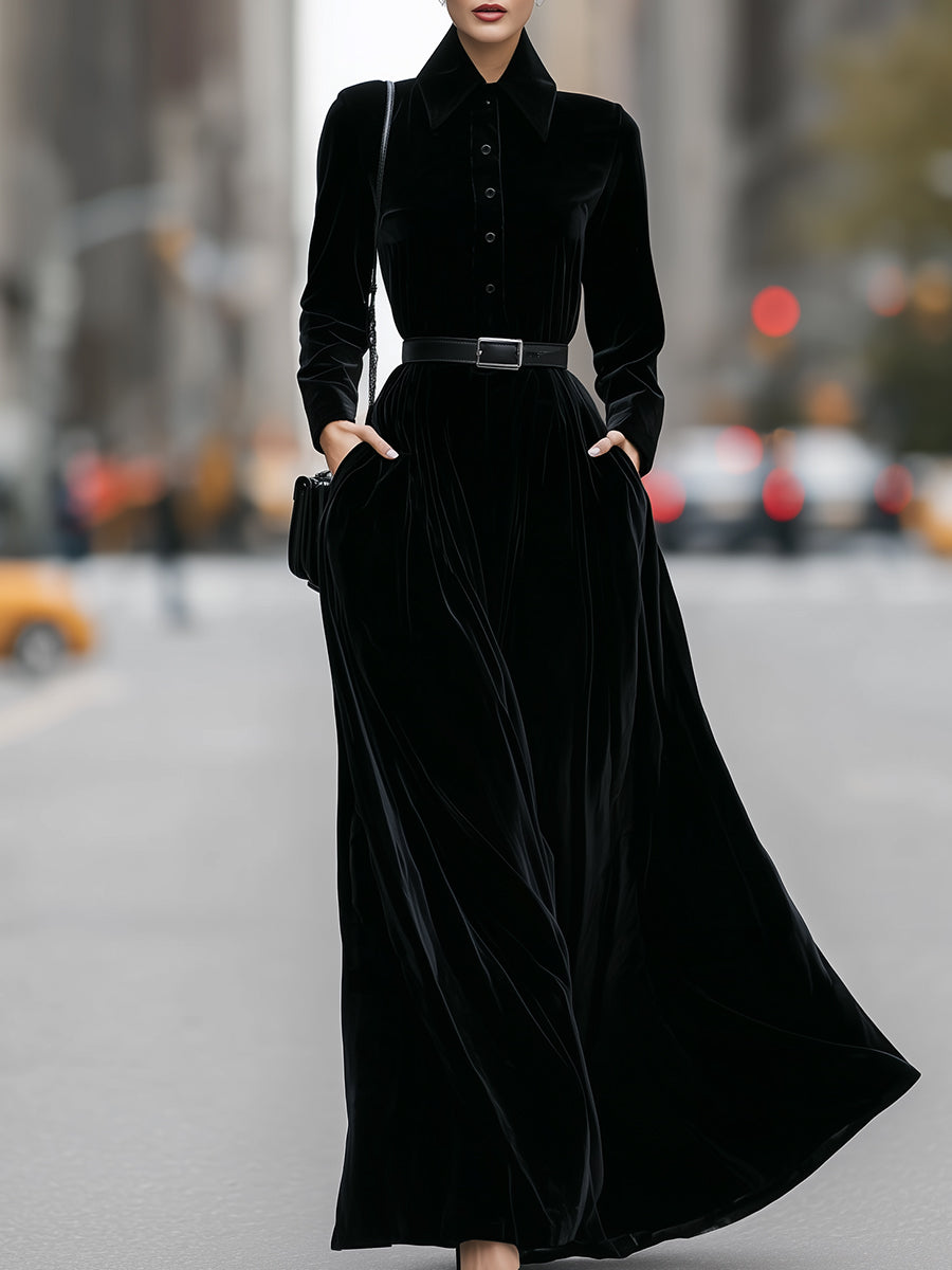 Black Velvet Maxi Dress: Timeless Elegance For Formal Occasions