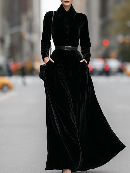 Black Velvet Maxi Dress: Timeless Elegance For Formal Occasions