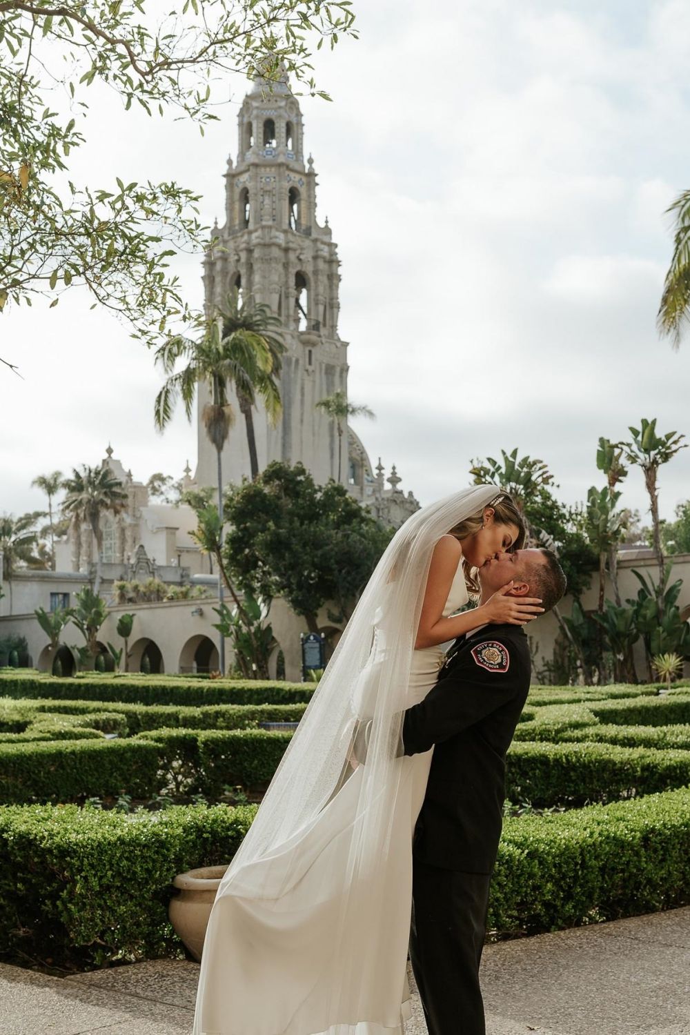 Charming Mermaid Spaghetti Straps White Long Wedding Dress with Sweep Train