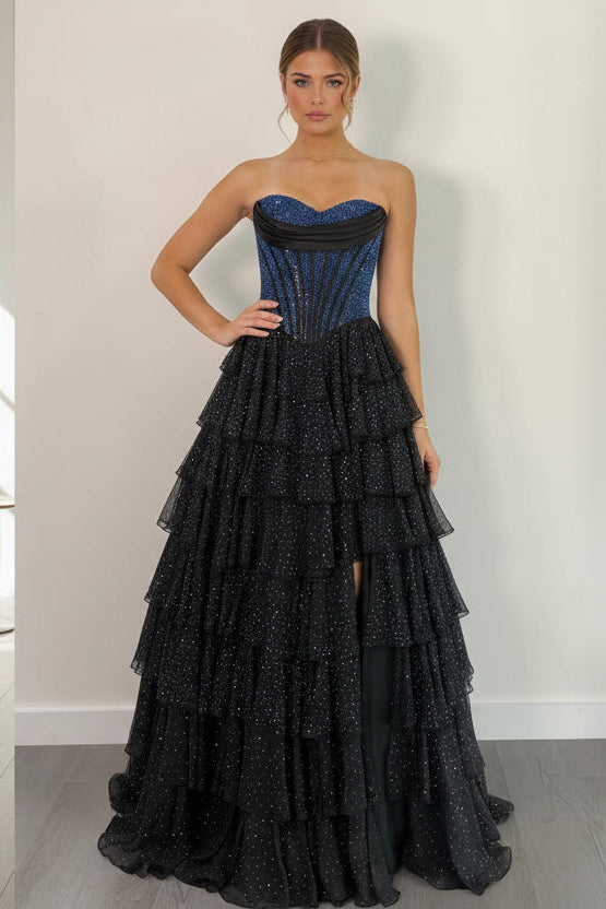 Fashion A Line Sweetheart Neck Chiffon Prom Dress with