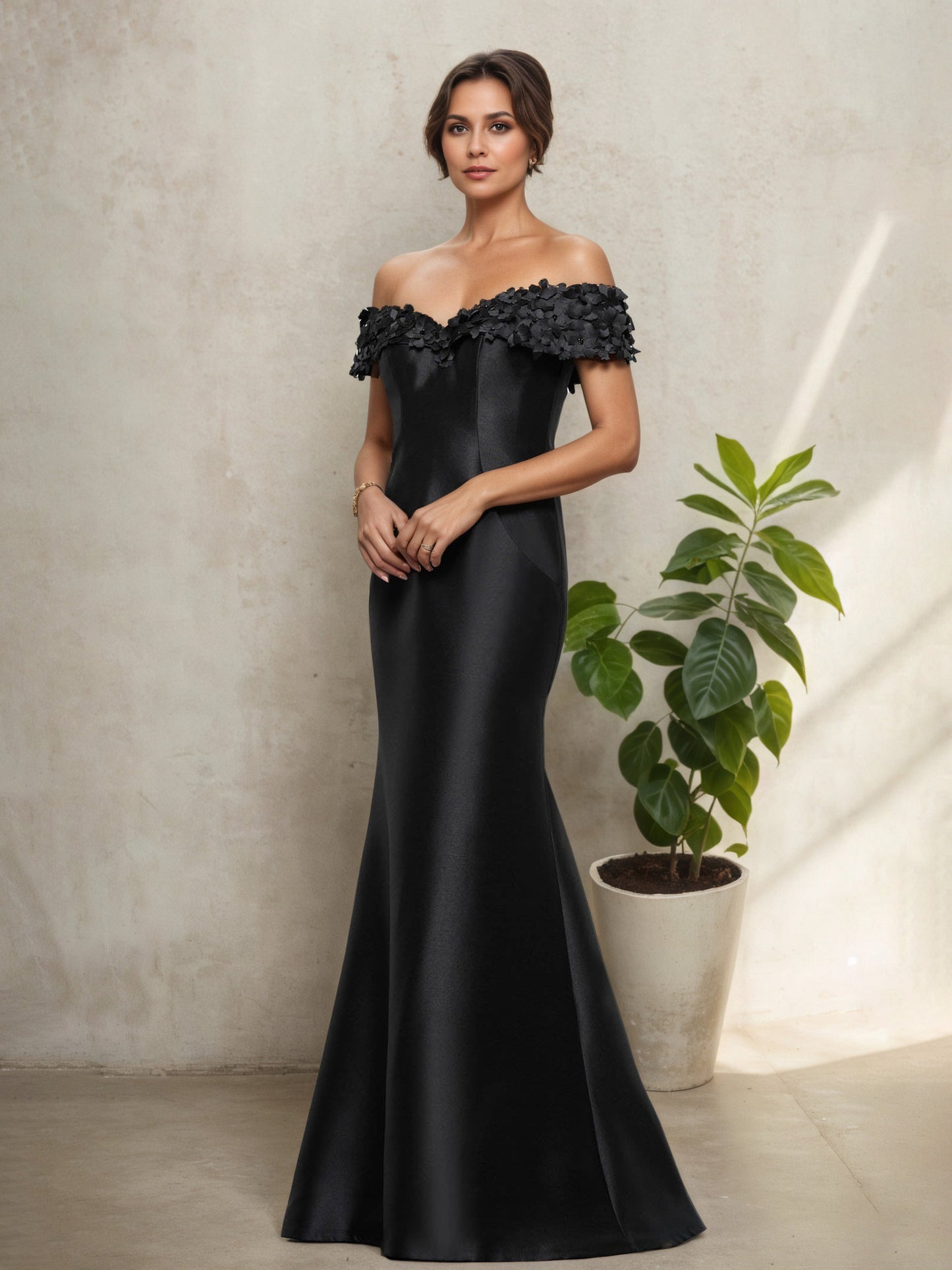 Illusion Peacock Strapless Mother Of The Bride Dress