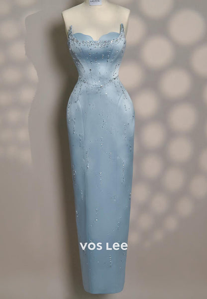 Sparkle & Shine Tube Top Sweetheart Ruched Mermaid Long Evening Dresses