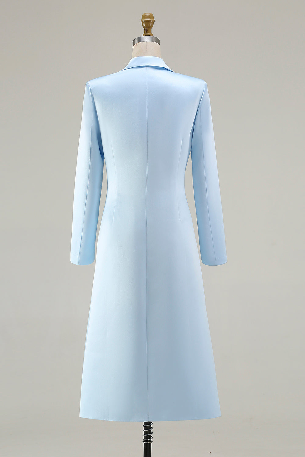 Sky Blue Peak Laplel Long Sleeve Midi Work Dress