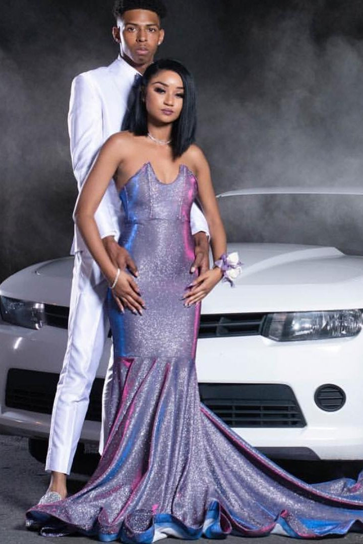 New Arrival Sequins Mermaid Sweetheart Evening Dress