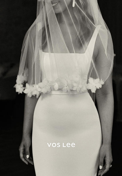 Glamorous & Dramatic Square Beach Mermaid Wedding Dresses with Sweep Train