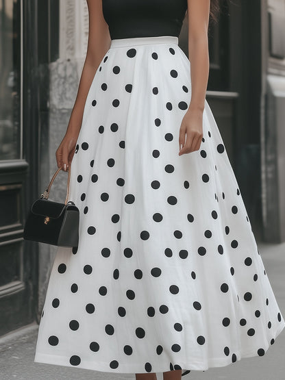 Timeless Strapless Polka Dot Maxi Dress Wedding Guest Dresses