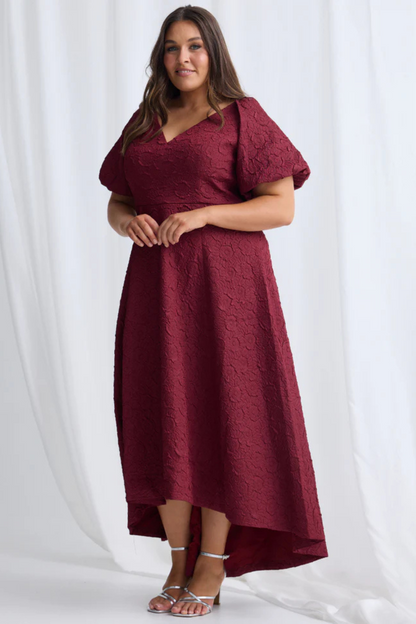 A-line V-Neck line Short Sleeves Maxi Dress