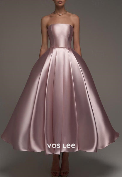 Two Pieces Long Sleeve A-Line Off the Shoulder Ankle-Length Prom Dresses