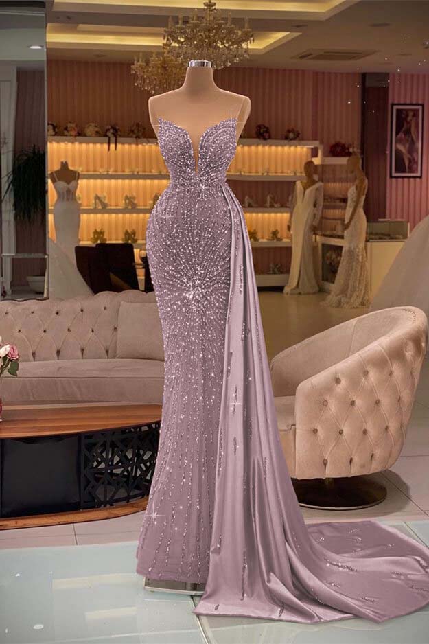 Gorgeous Gold Sweetheart Sleeveless Mermaid Evening Dress Ruffles With Rhinestone Beading