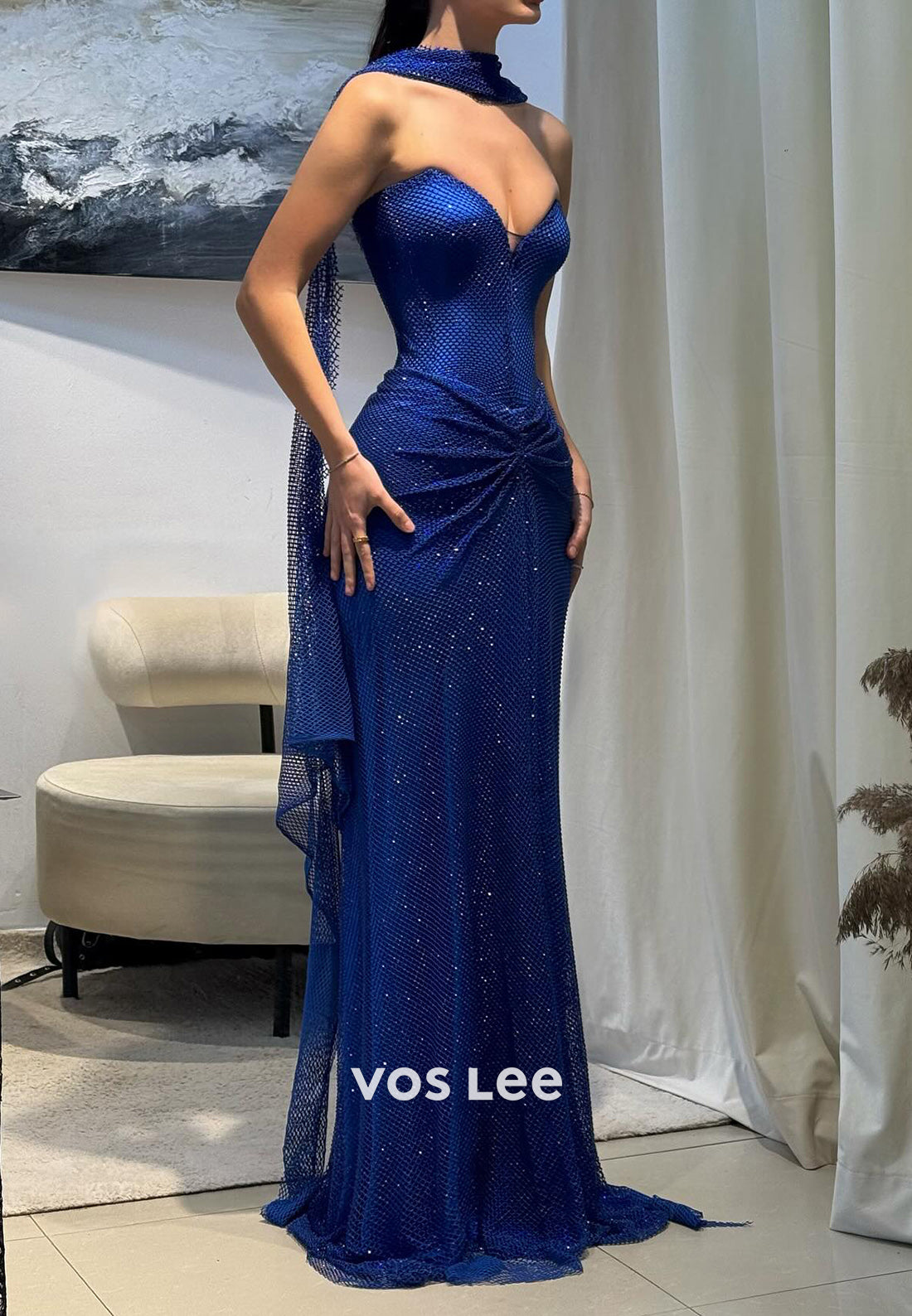 Classic & Simple Sweetheart Floor-Length Pleated Mermaid Evening Dress VOS LEE Classic & Simple Sweetheart Floor-Length Pleated Mermaid Evening Dress VOS LEE