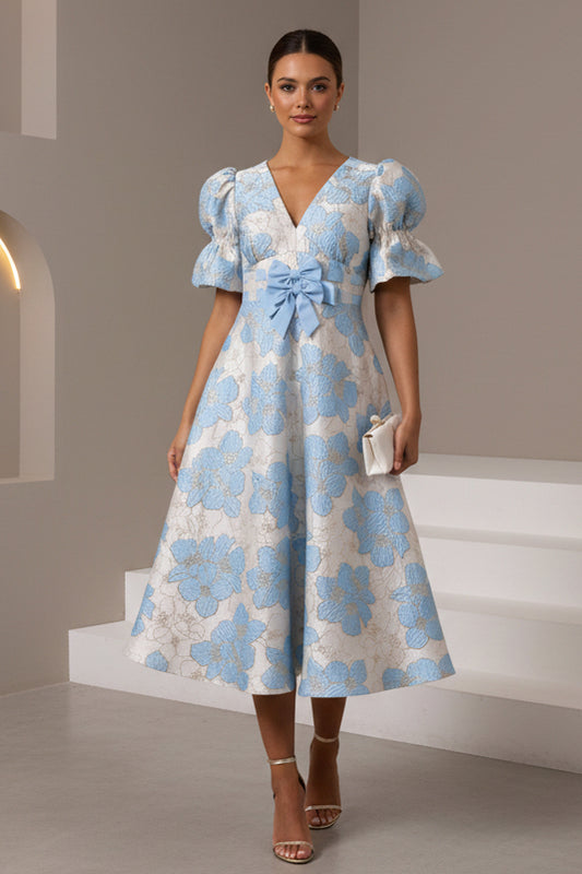 Elegant Asymmetrical Off-The-Shoulder Midi Dress
