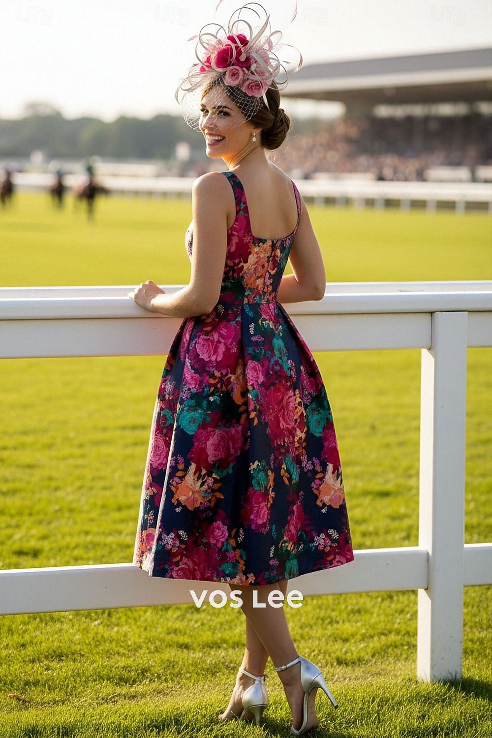 Floral Print Fit-and-Flare Dress | Kentucky Derby & Wedding Guest Outfit