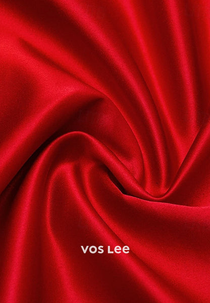 Silky Sleeveless One Shoulder A-Line Evening Gown Formal Dress with Bow(s) Ruched Slit