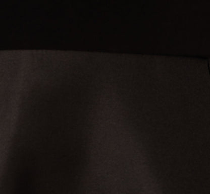 Off Shoulder Long Sleeve Mikado Combo Gown In Black
